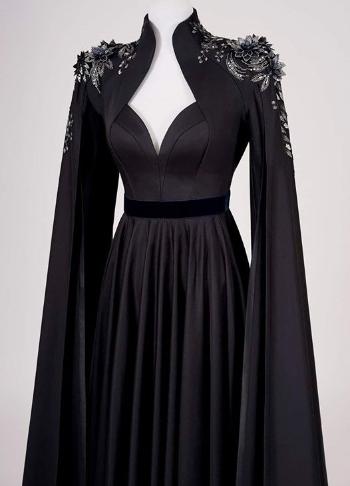 مدل لباس مجلسی مشکی بلند