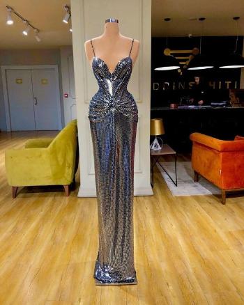 لباس مجلسی لمه بلند شاین دار