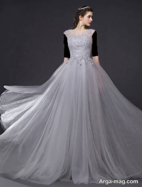 مدل لباس مجلسی بلند با پارچه حریر زنانه و دخترانه شیک