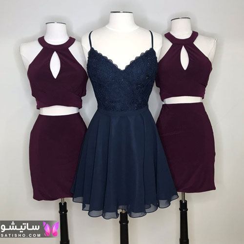 لباس مجلسی دوتیکه زیبا زنانه لباس مجلسی دوتیکه زیبا زنانه