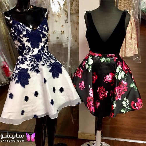 مدل لباس شب کوتاه شیک و جدید مدل لباس شب کوتاه شیک و جدید