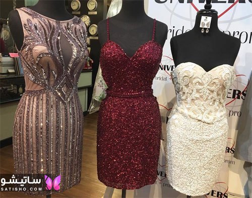 مدلهایی از لباس مجلسی کوتاه دخترانه لمه شنی مدلهایی از لباس مجلسی کوتاه دخترانه لمه شنی