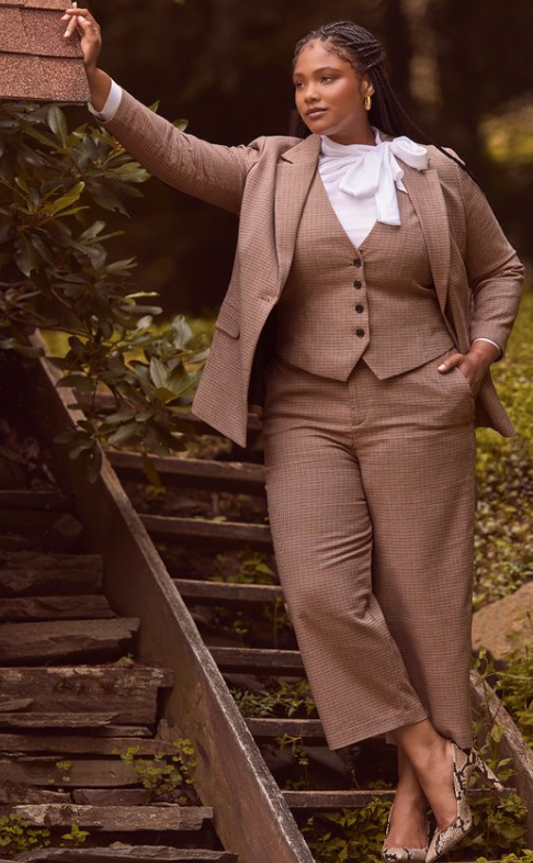 کت و شلوار سایز بزرگ برای زنان