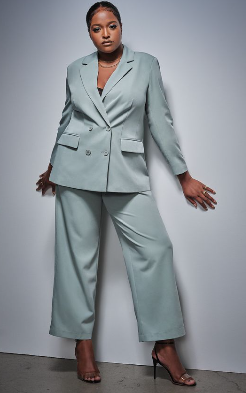 کت و شلوار زنانه مجلسی شیک سایز بزرگ