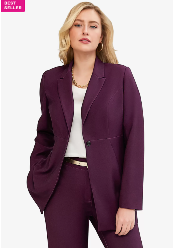 کت و شلوار مجلسی سایز بزرگ رنگ آلو