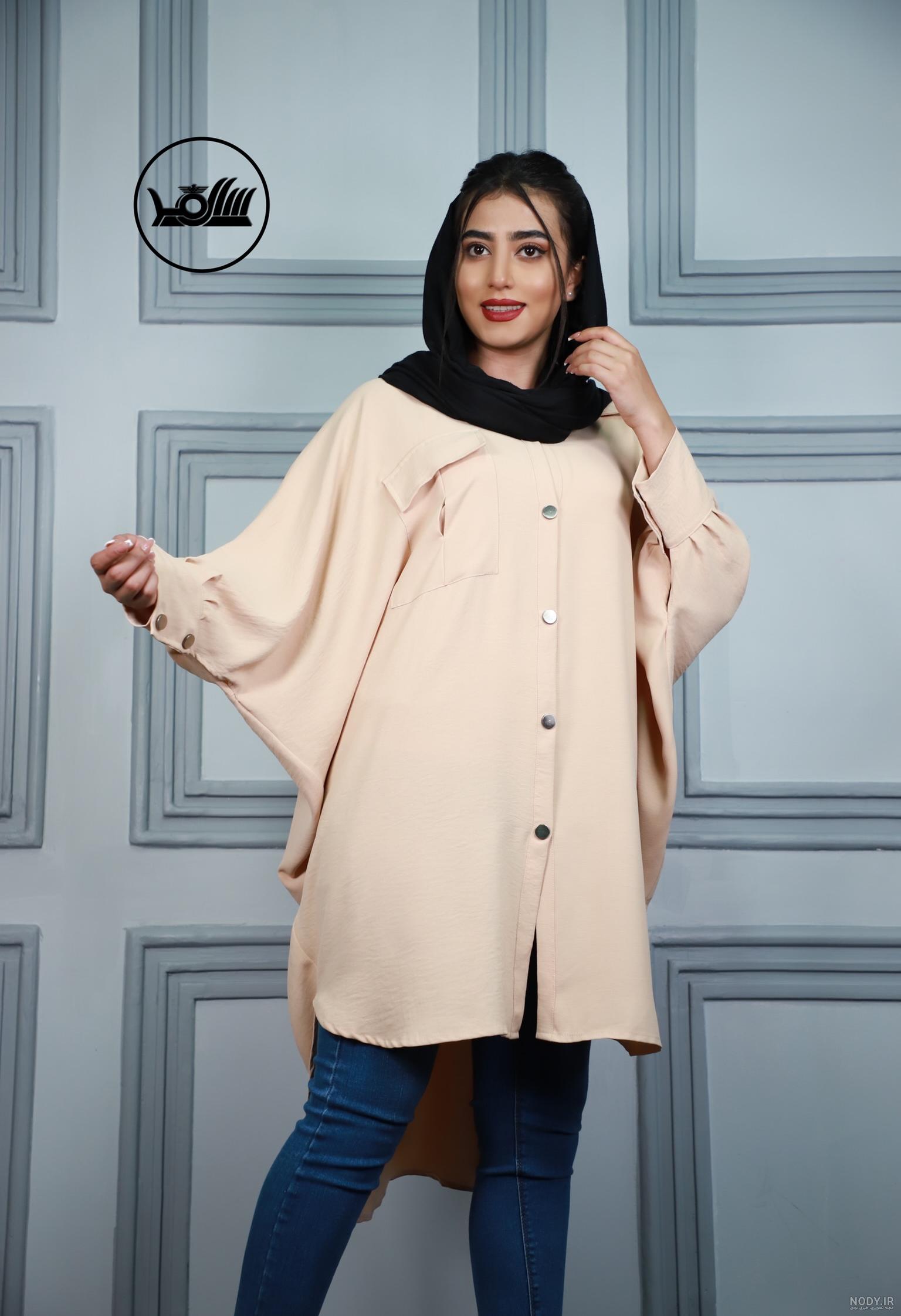 مدل مانتو اینستاگرامی ابروبادی شیک و جدید 