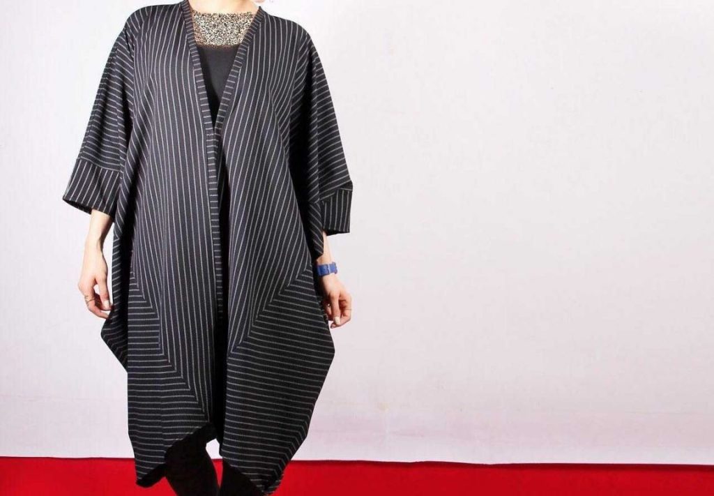 مدل مانتو نخی استین کیمونو