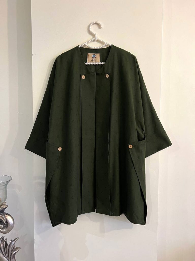 مدل مانتو نخی استین کیمونو