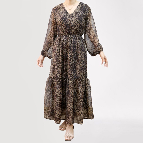 مانتو پلنگی رویه سبک و نازک آستین کشی بسیار راحت و خوش پوش