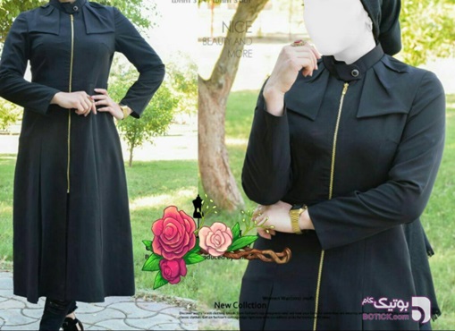 مانتو جلو زیپ دار زنانه 