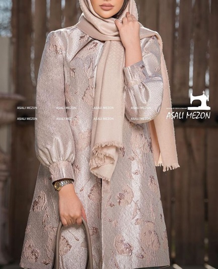 مانتو ژاکارد مجلسی شیک و طرح دار