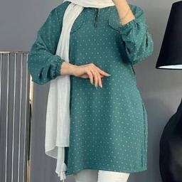 مانتو ابروبادی نیم زیپ 