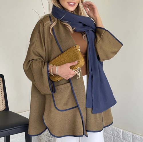 ژاکارد کتی با مغزی دوزی