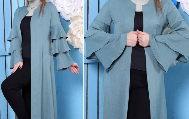 مانتو زیبا آستین کلوش و بسیار شیک 