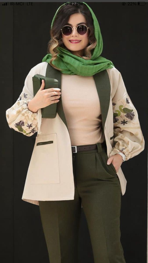 مانتو کتی طرح بهاره بسیار شیک