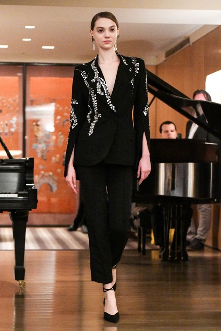 کت ژاکارد دکمه دار مجلسی و بسیار شیک مشکی و کار شده