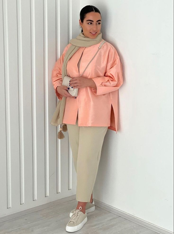 مانتو کتی گلبهی مناسب فصل بهار و تابستان