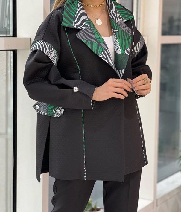 مدل مانتو کتی جدید دخترانه دورنگ 1402