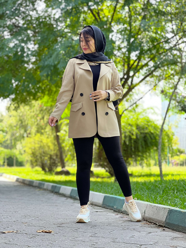 مانتو کتی با پارچه شانتون بسیار زیبا