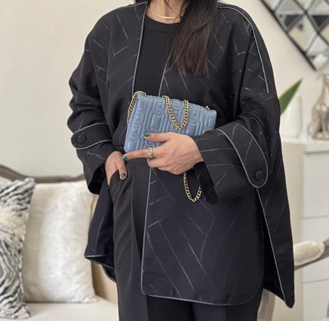 مدل کاربردی ژاکارد مشکی با مغزی دوزی