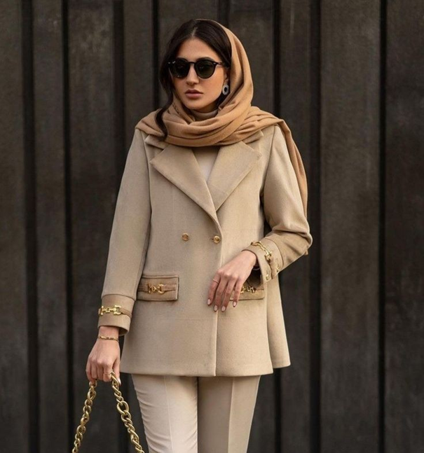 مانتو کتی نگین دار مزونی جذاب