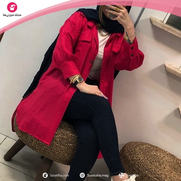 مانتو ابروبادی زیبا با رنگ جدید سال