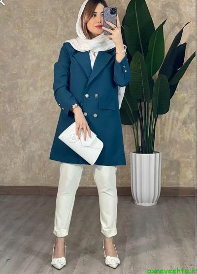 مدل مانتو طرح کتی جدید با شانتون