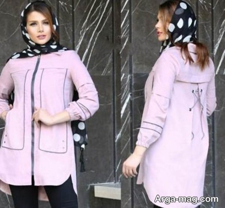 مدل مانتو جدیددخترانه زیپ دار 1401 