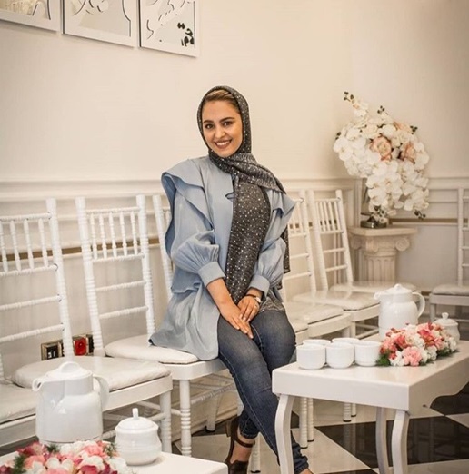 مانتو ژاکارد آستین مچی طوسی رنگ