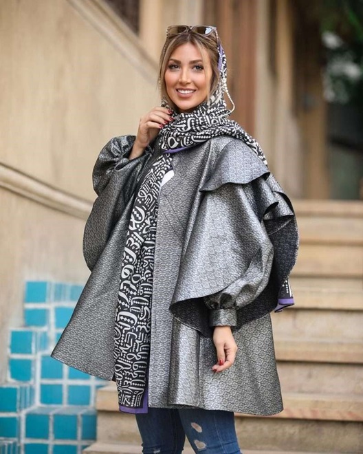 کت ژاکارد پفی و خاص با آستین کار شده