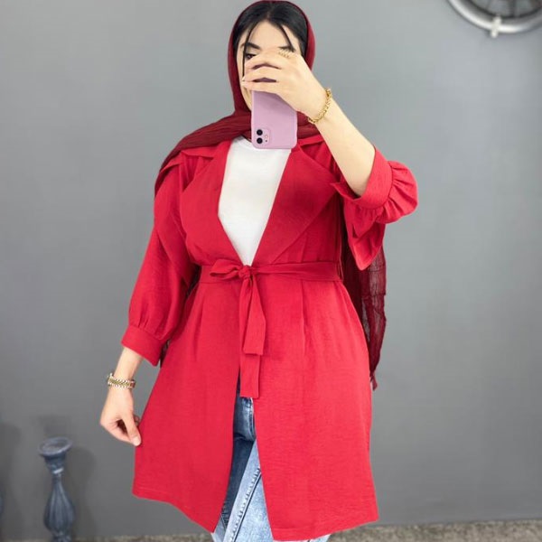 مانتو ابروبادی دختراته تابستانه جلوباز