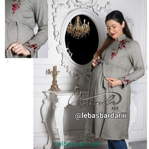 مدل مانتو اداری بارداری مناسب خانم های شاغل