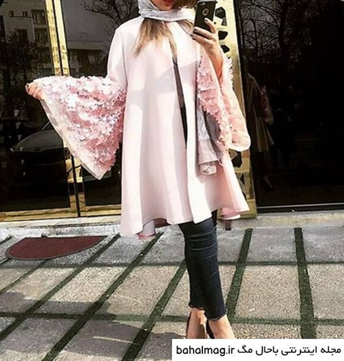 مانتو شیک زنانه برای تابستان آستین کلوش 