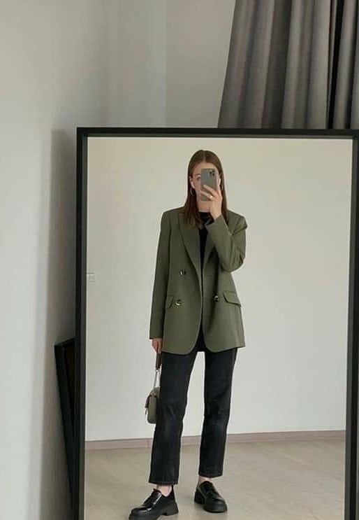 مانتو کتی ساده با رنگ خاص سبز