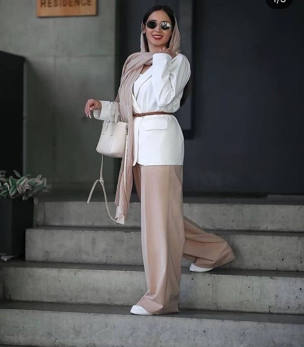 مانتو کتی مدل کوتاه با ست شلوار