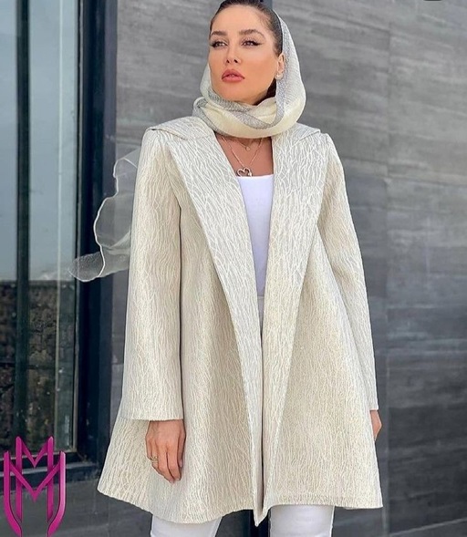 مانتو ژاکارد مجلسی رنگ روشن