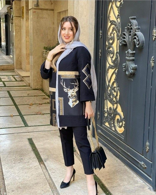 مدل مانتو کتی جدید مشکی و زیبا 1402