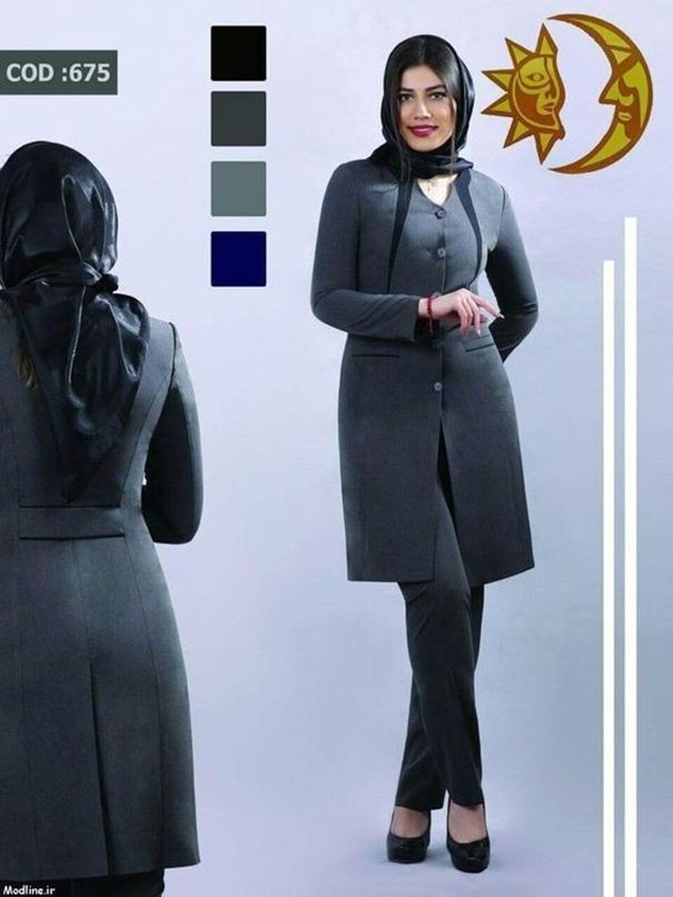 مدل مانتو اداری مناسب دوره بارداری