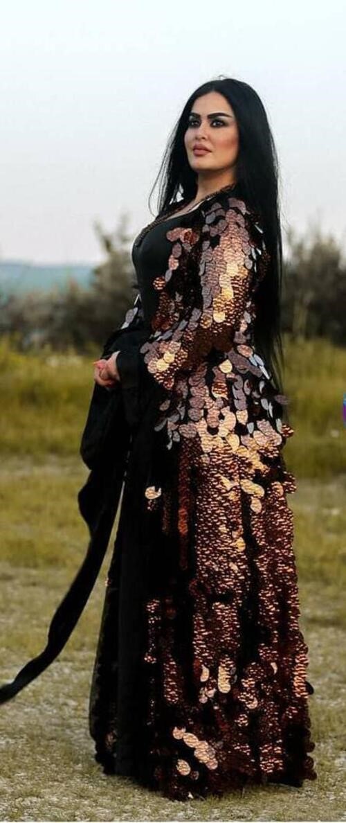 مدل لباس کردی پولکی